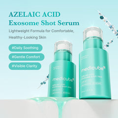Medicube Azelaic Exosome Shot bottle front shows premium, travel-friendly packaging.
