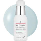 Medicube Red Serum 2.0 bottle cap close-up showing secure seal for clean application