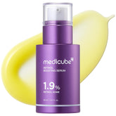 Medicube Retinol Boosting Serum bottle close-up highlights premium packaging and clarity.