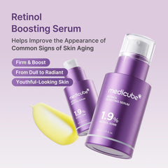Medicube Retinol Boosting Serum pump dispenser ready for nightly use.