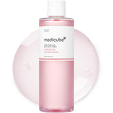 Medicube Salmon DNA PDRN Pink CICA Toner bottle with calming glow