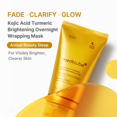 Medicube turmeric texture closeup showing refined skin texture