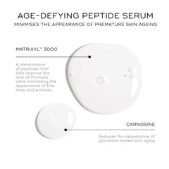 Medik8 Liquid Peptides bottle pour demonstrates smooth application for even distribution.