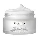 Medik8 Total Moisture Daily Facial Cream bottle pump delivering all-day hydration