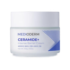 Medioderm Ceramide Plus Intense Barrier Cream jar front view showing rich hydration