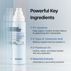 MEDITHERAPY close-up of skin hydration after application