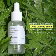 MEDITHERAPY Mugwort D-Panthenol 30 Calming Serum drop-dispense highlights quick hydration.