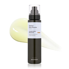 MEDITHERAPY Retinal Serum bottle close-up showing gentle yellow hue for beginners.