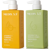 Medix 5.5 brightening vitamin C cream bottle for radiant skin.