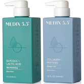 Medix 5.5 exfoliating face wash bottle pour for a rich foam and radiant skin.
