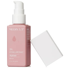 Medix 5.5 hyaluronic acid 3% bottle for concentrated hydration on skin.