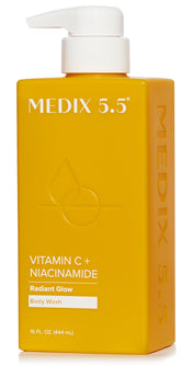 Medix 5.5 Radiant Glow bottle pour, citrus cleanse that feels refreshing