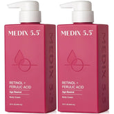 Medix 5.5 Retinol Body Lotion pump for smooth, hydrated skin and simple daily application.