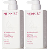 Medix 5.5 fragrance free retinol face moisturizer bottle provides daily hydration and smoothing.