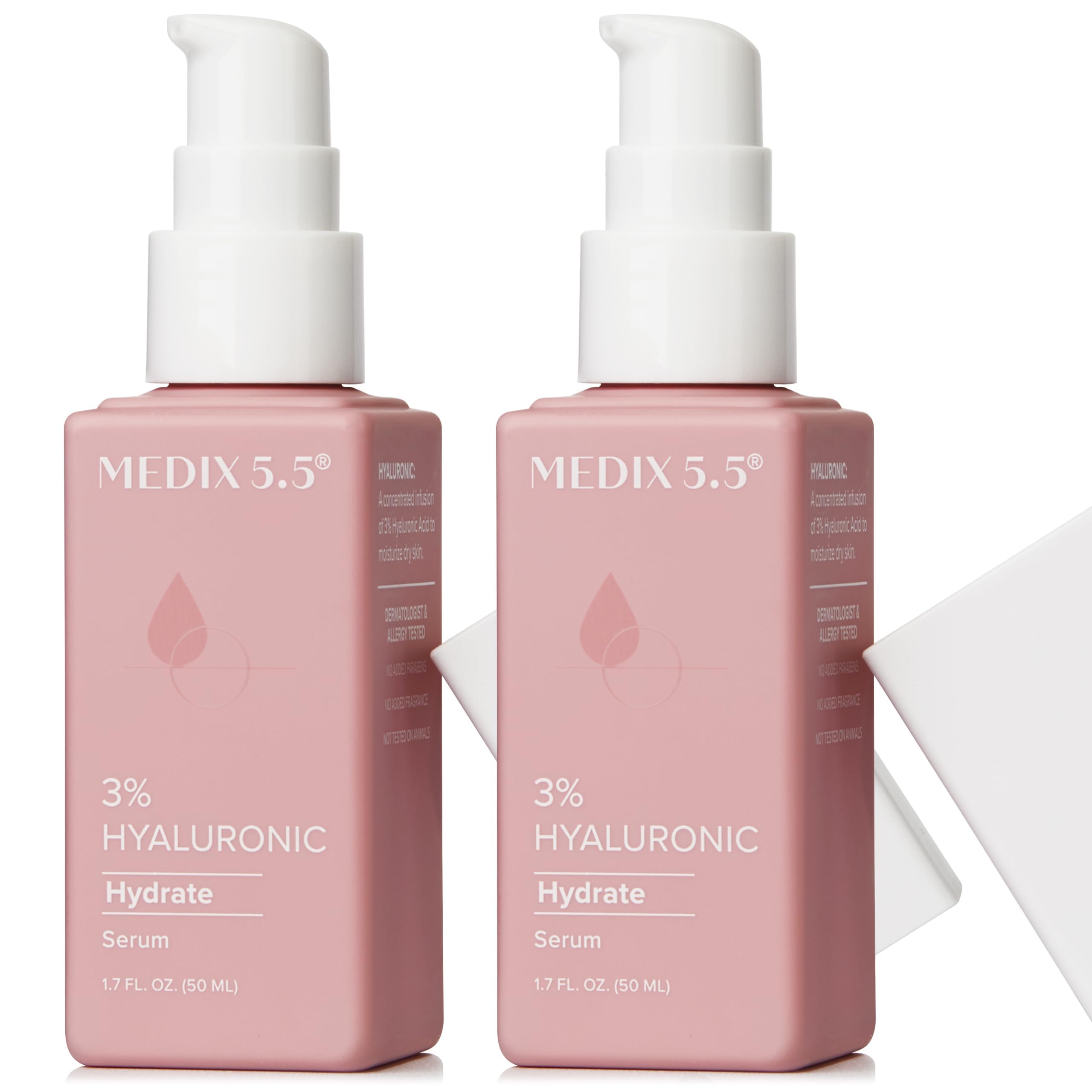 Medix 5.5 3 percent hyaluronic acid gel bottle with pump for deep hydration