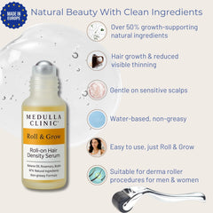 Medulla Clinic Derma Roller routine compatible for scalp care sessions.