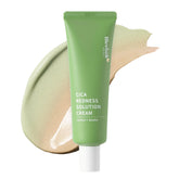 Meebak Cica Redness Solution Cream bottle illustrating soothing redness relief.