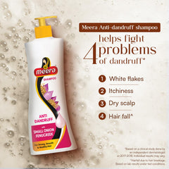 Meera Anti Dandruff Shampoo lather demonstrates gentle cleansing