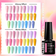 MEET ACROSS dreamy town macaroon kit for playful nails