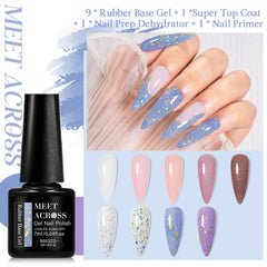 Meet Across nail primer bottle creates a smooth base for color.