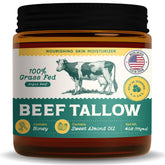 MEEZEE beef tallow honey balm jar closeup for deep hydration