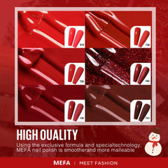 Smooth, bubble-free MEFA gel polish application for flawless nails.