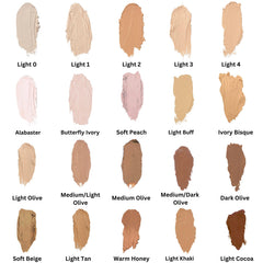 Mehron CreamBlend Stick application on skin demonstrates smooth blending and buildable coverage.