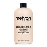 Mehron Liquid Latex 16oz bottle for professional adhesives and FX.