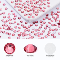 Meibite rose flatback rhinestones on shoes and clothing add subtle, durable sparkle.