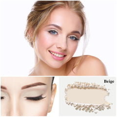MEICOLY beige matte eyeshadow showing rich pigmentation for natural lids.