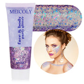 MEICOLY Chameleon Purple Glitter bottle shows rich holographic shine for festival looks