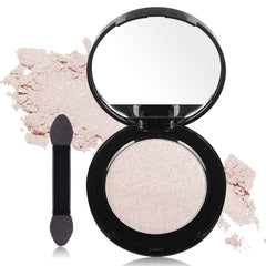 MEICOLY Champagne Shimmer Eyeshadow compact with mirror for on-the-go glam.