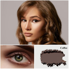 MEICOLY coffee matte eyeshadow in compact for everyday neutral looks