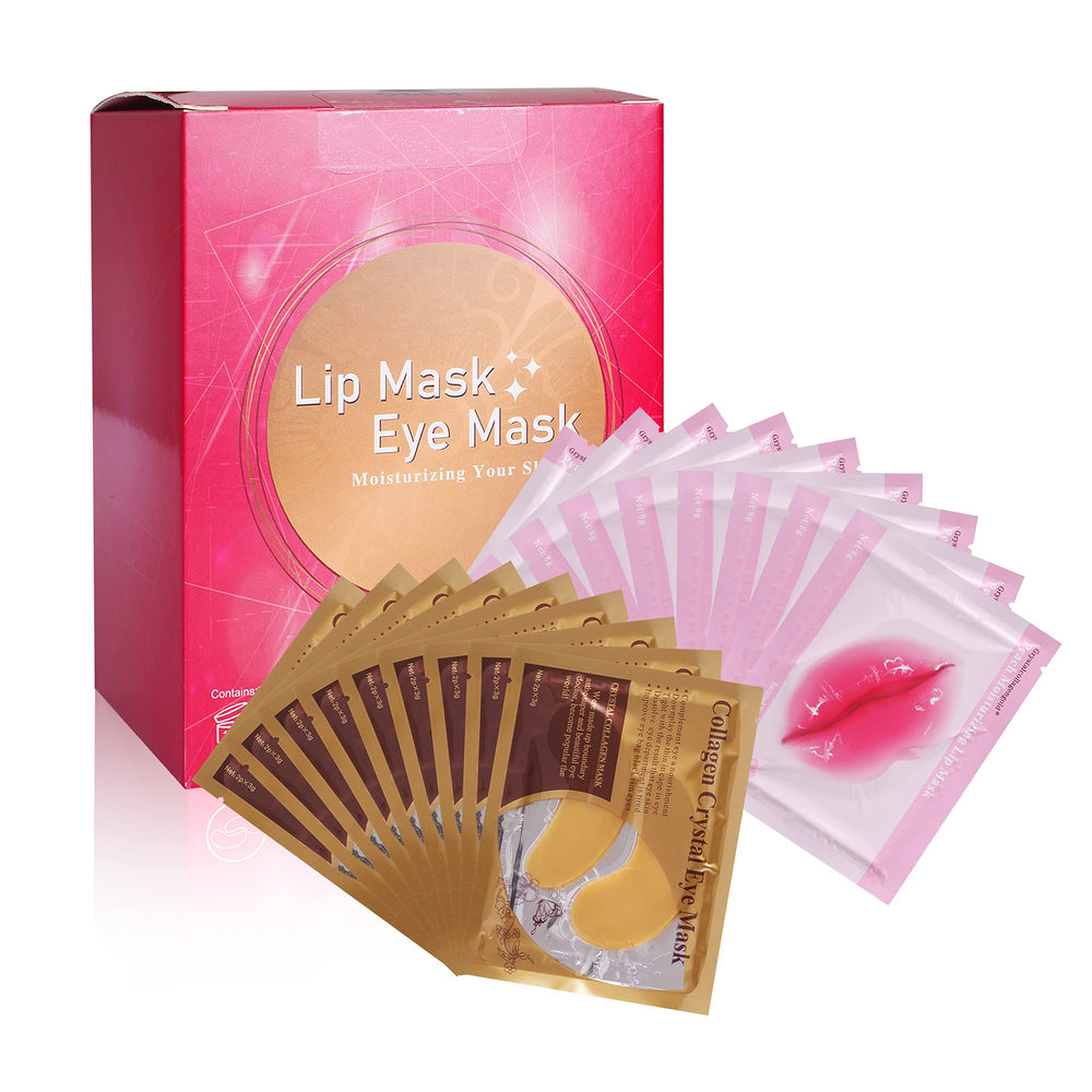 Meicoly gold under-eye mask packaging showcases premium care for tired eyes