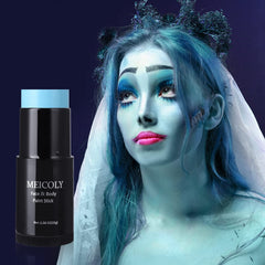 MEICOLY light blue paint swatch showing vibrant pigment for bold costume looks