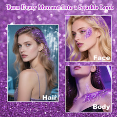 MEICOLY body glitter stick adds shimmering glow for parties and festivals.