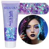MEICOLY light purple glitter bottle pour enhances festival shimmer safely