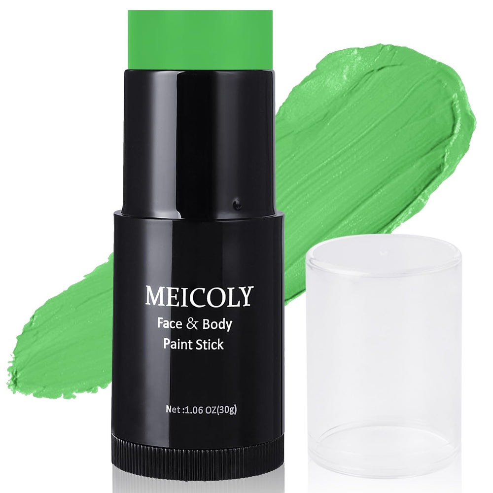 MEICOLY lime green face paint stick for witch makeup with long-lasting color