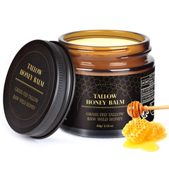 MEIDU beef tallow honey balm jar with deep hydration for face and body.