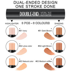 Meilury contour stick serves as multifunctional concealer for cheeks and brow bones.