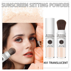 Meilury mineral powder with soft matte finish creates a natural, shine-free look