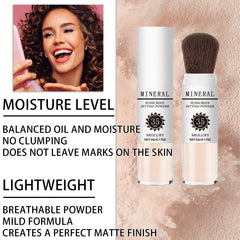 Meilury oil-control powder helps keep makeup balanced on oily skin