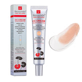 MeiPlumLai Color Correcting CC Cream bottle with Centella Asiatica promotes balanced tone.
