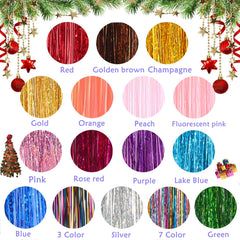 MEIYOU Hair Tinsel Kit 48-inch length – long, sparkling extensions for dramatic looks.