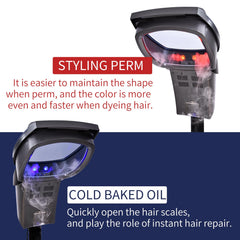 MEIZHOUHU Hair Steamer ozone light indicating active ozone treatment for scalp care