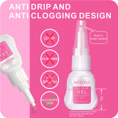 MEKERUI Thick Gel Formula stays in place, reducing mess during application