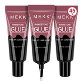 MEKK rhinestone glue 45g bottle closeup for strong gem adhesion on nails