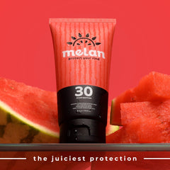 Melan Everyday SPF 30 bottle cap detail, easy reapplication on outdoor adventures