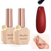 MelodySusie matte top coat bottle showing dense film for chrome powder detail.