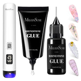 MelodySusie ART01R flash cure light enables rapid gel nail curing for rhinestone designs